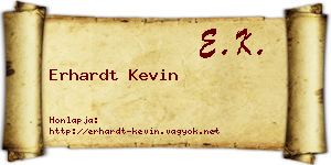 Erhardt Kevin névjegykártya